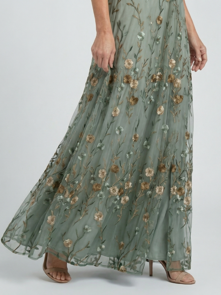 Selora | Abito Maxi Floreale con Scollo Halter
