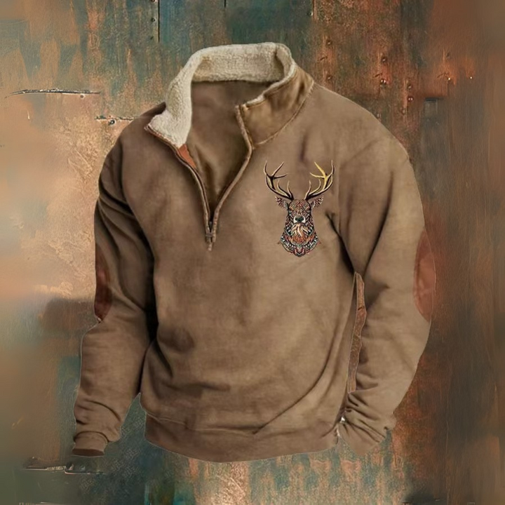 Laurent | Maglione con zip a quarto