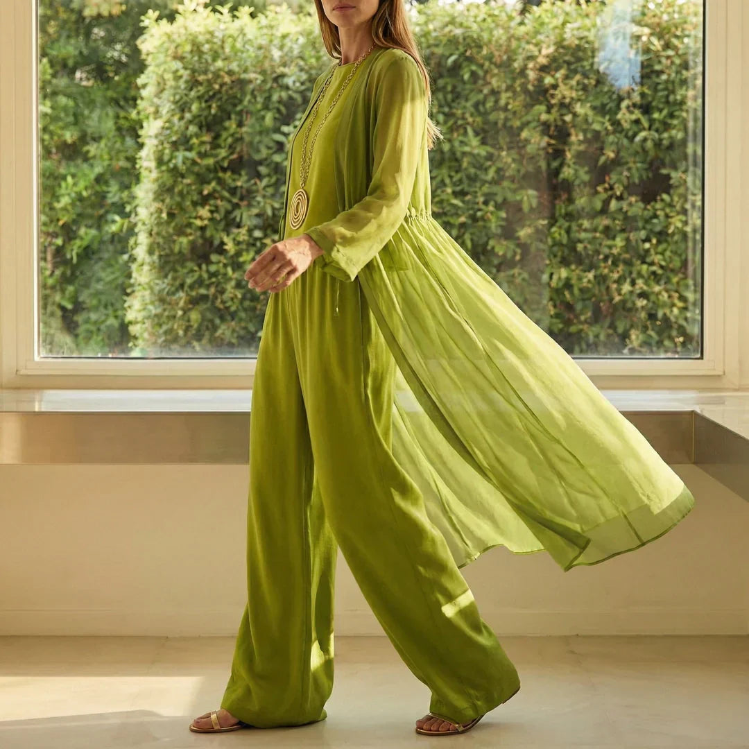 Elvira | Tunica Larga e Completi con Pantaloni a Gamba Larga