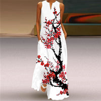 Hanalei | Vestito Maxi Senza Maniche con Scollatura a V