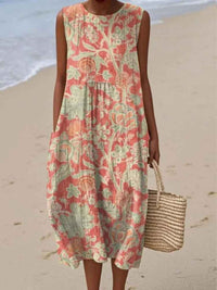 Flora | Vestito Coral Bloom