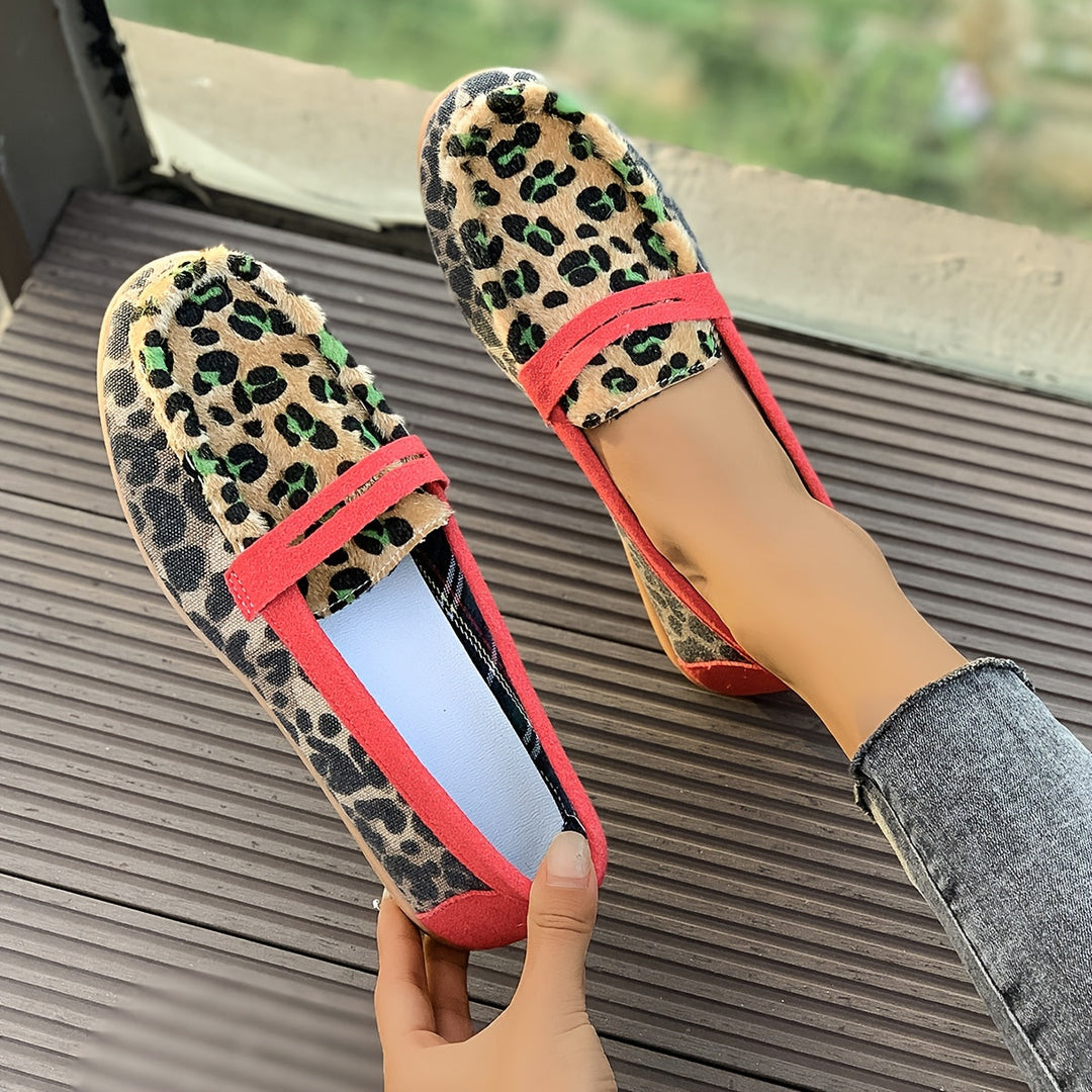 Aimee™ | Mocassino Leopardo Rosso
