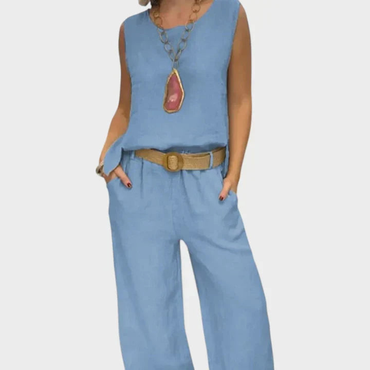 Paloma | Completo di Top Senza Maniche e Pantaloni Corti Bohemien