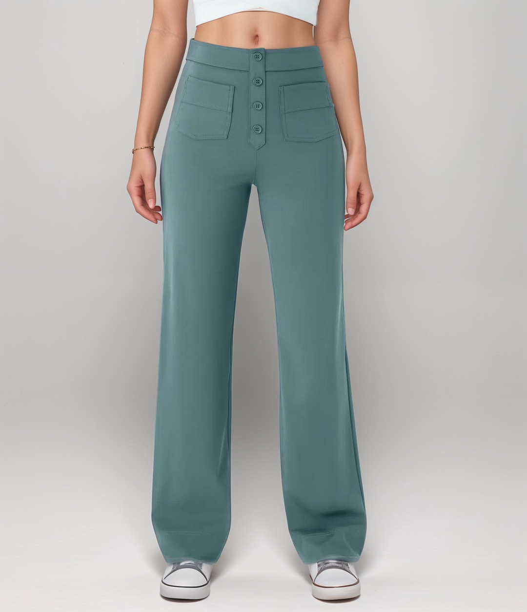 NOMI™ | Pantalone elasticizzato a vita alta | 1+1 GRATIS
