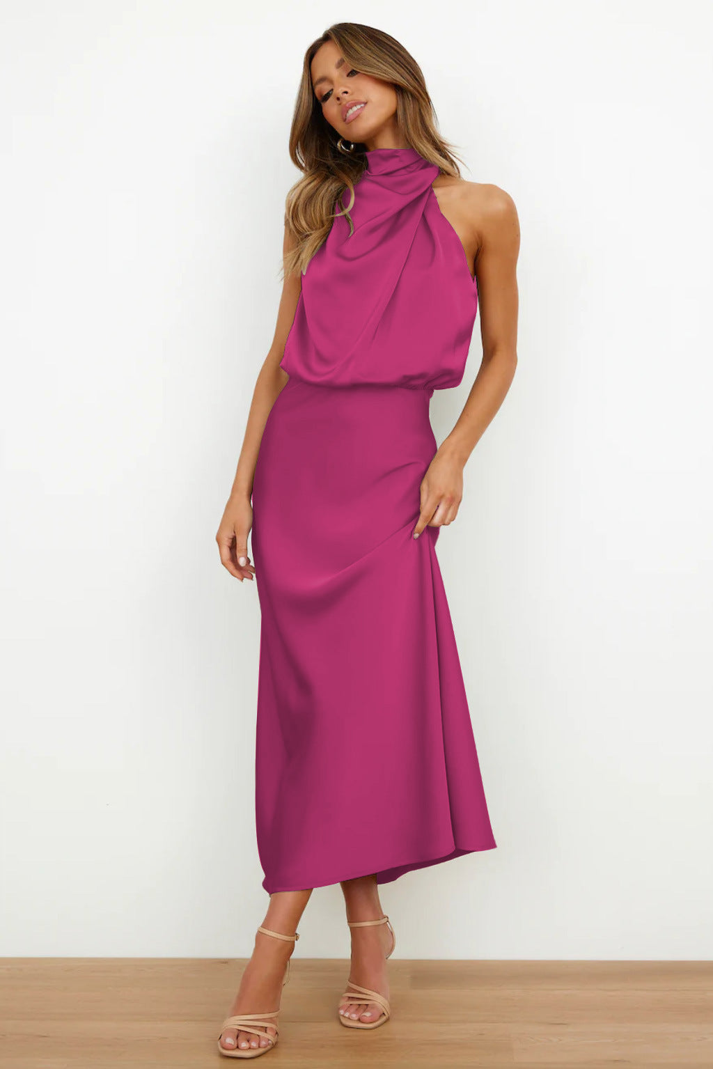 Violeta | Vestito Drappeggiato Sahara