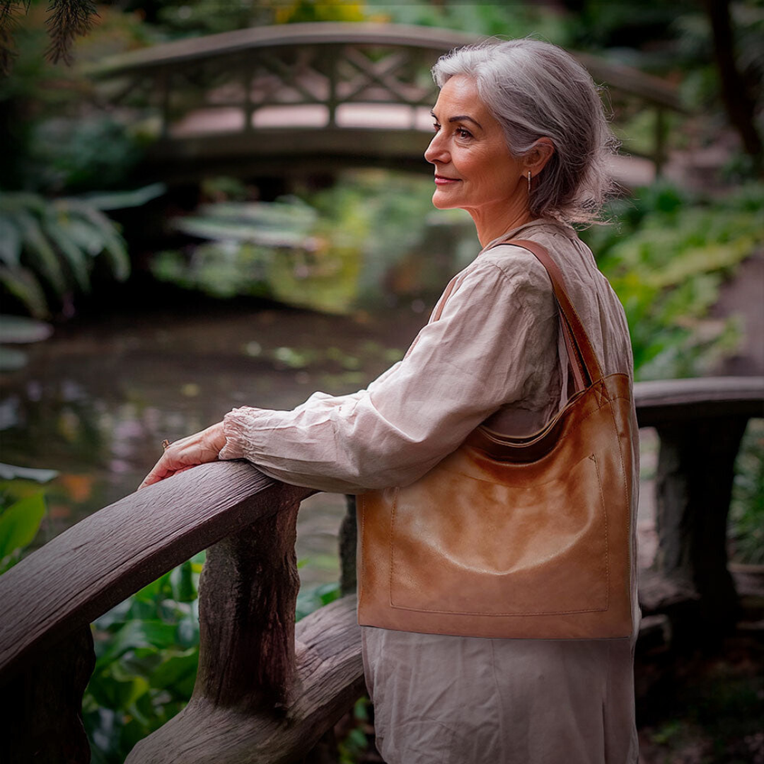 Ringelblume | Squisita Borsa a Spalla di Lusso in Materiale Morbido