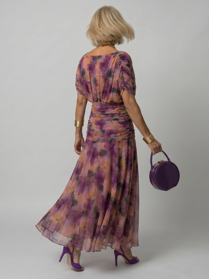 Calen | Vestito Midi Off Shoulder Fluttuante
