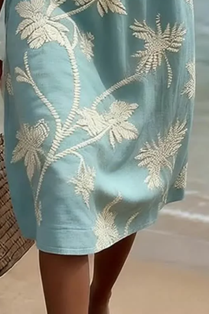 Nemi™ | Elegante Vestito Midi a Fiori