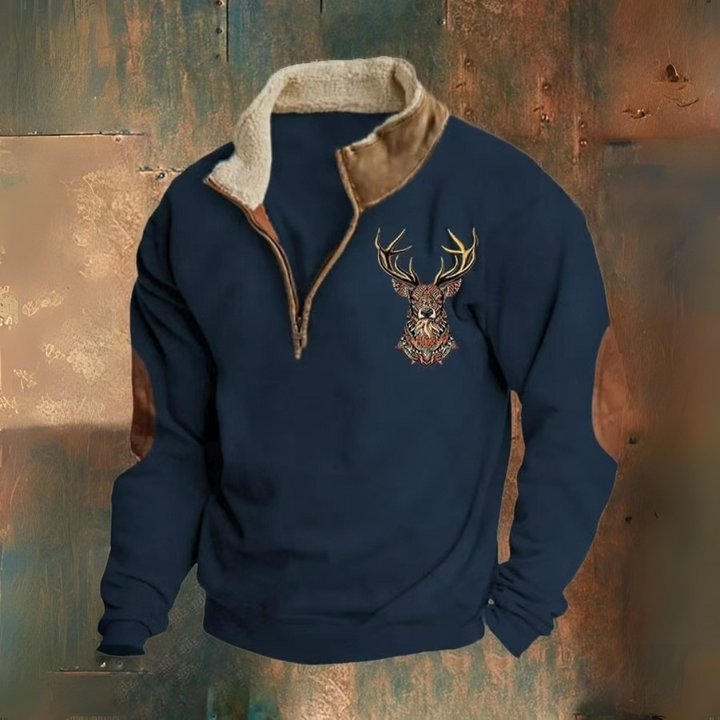 Laurent | Maglione con zip a quarto