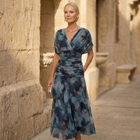 Luna | Vestito Blu Elegante