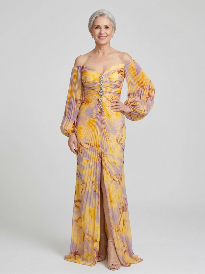 Abito Elegante Liza con Scollatura a V