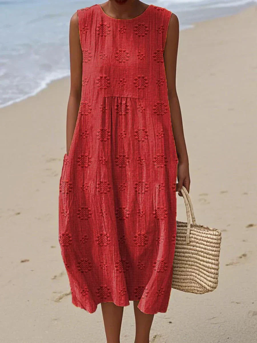 Beatrice - Vestito Elegante Senza Maniche con Tasche