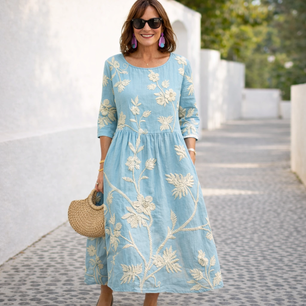 Nelia | Vestito maxi floreale
