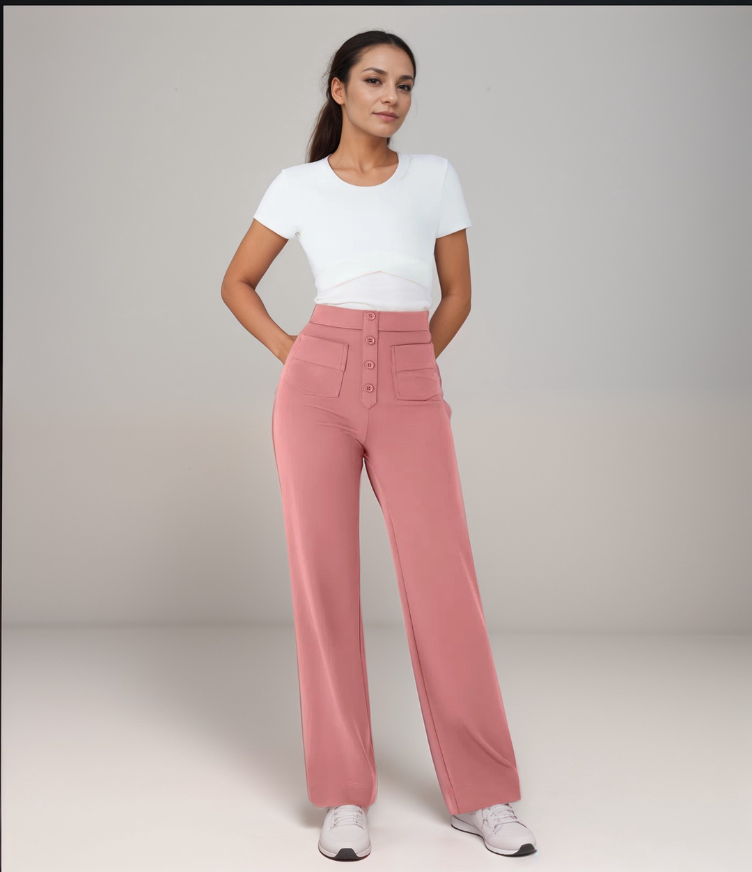 NOMI™ | Pantalone elasticizzato a vita alta | 1+1 GRATIS