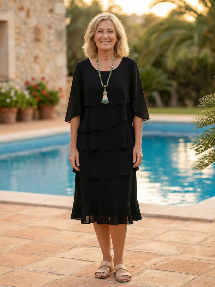 Abito Elegante con Volant Angela