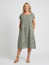 Vestito Estivo con Collo Rotondo Sophia