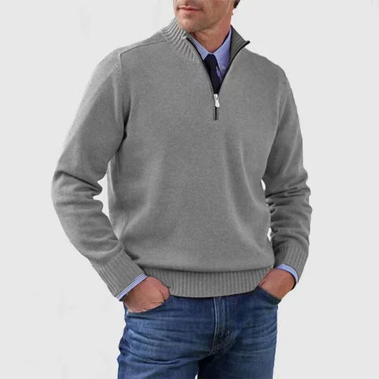 Harold™ | Maglione raffinato con mezza zip
