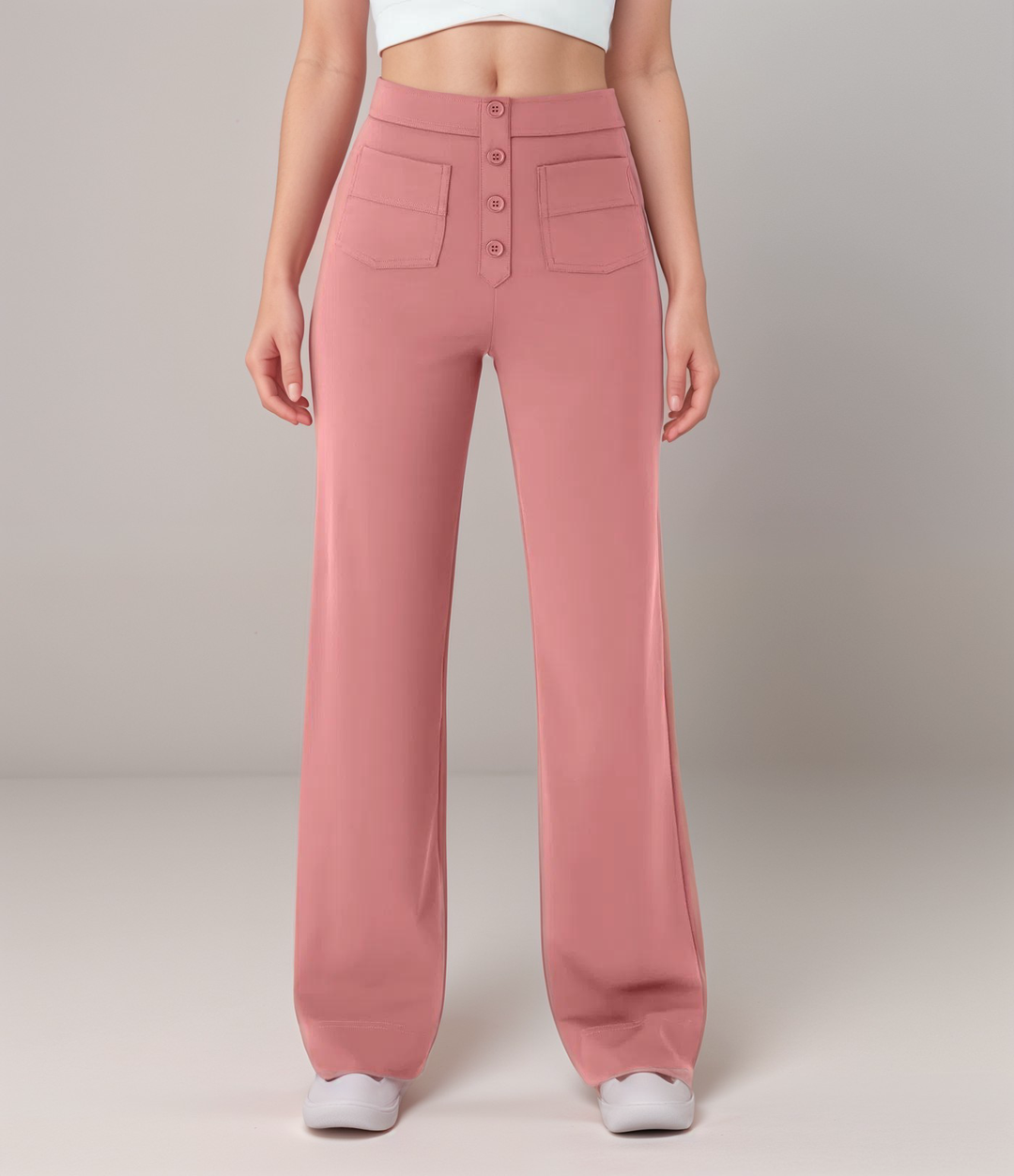 NOMI™ | Pantalone elasticizzato a vita alta | 1+1 GRATIS