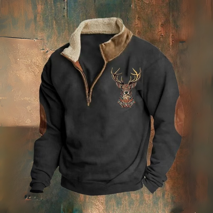 Laurent | Maglione con zip a quarto