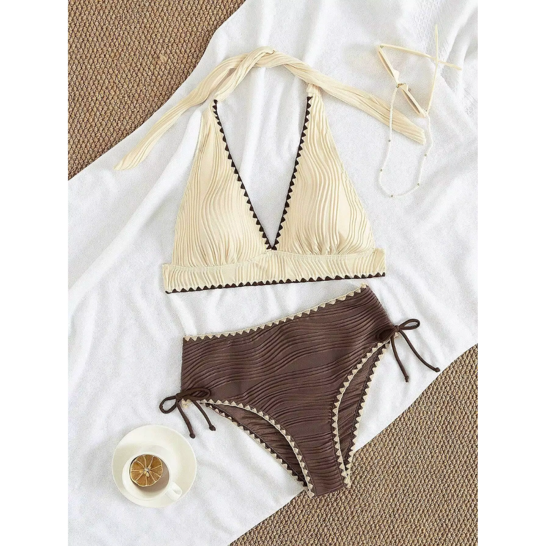 Femke | Bikini Boho con Vita Alta
