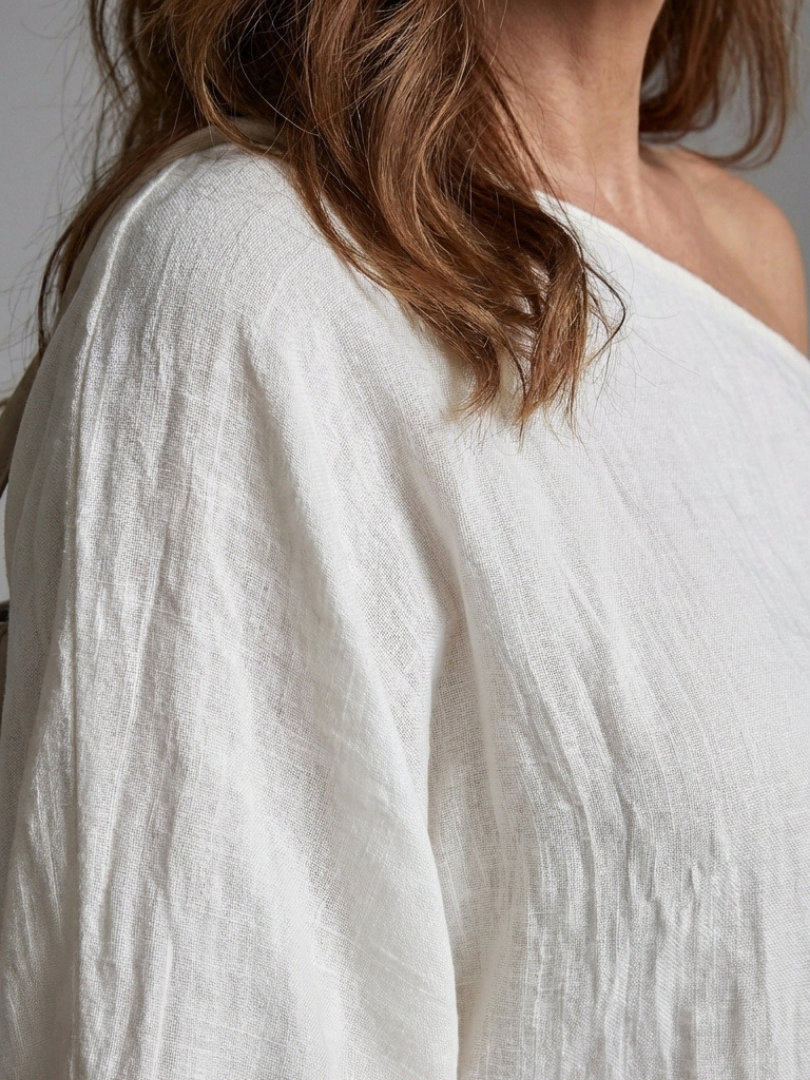 Blythe | Abito Maxi Drappeggiato a Spalla Unica