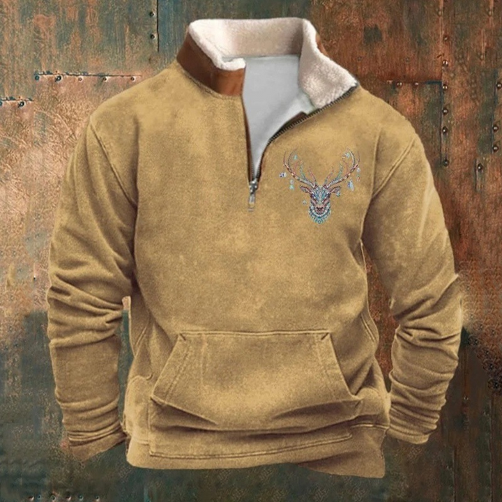 Pierre | Maglione con mezza zip