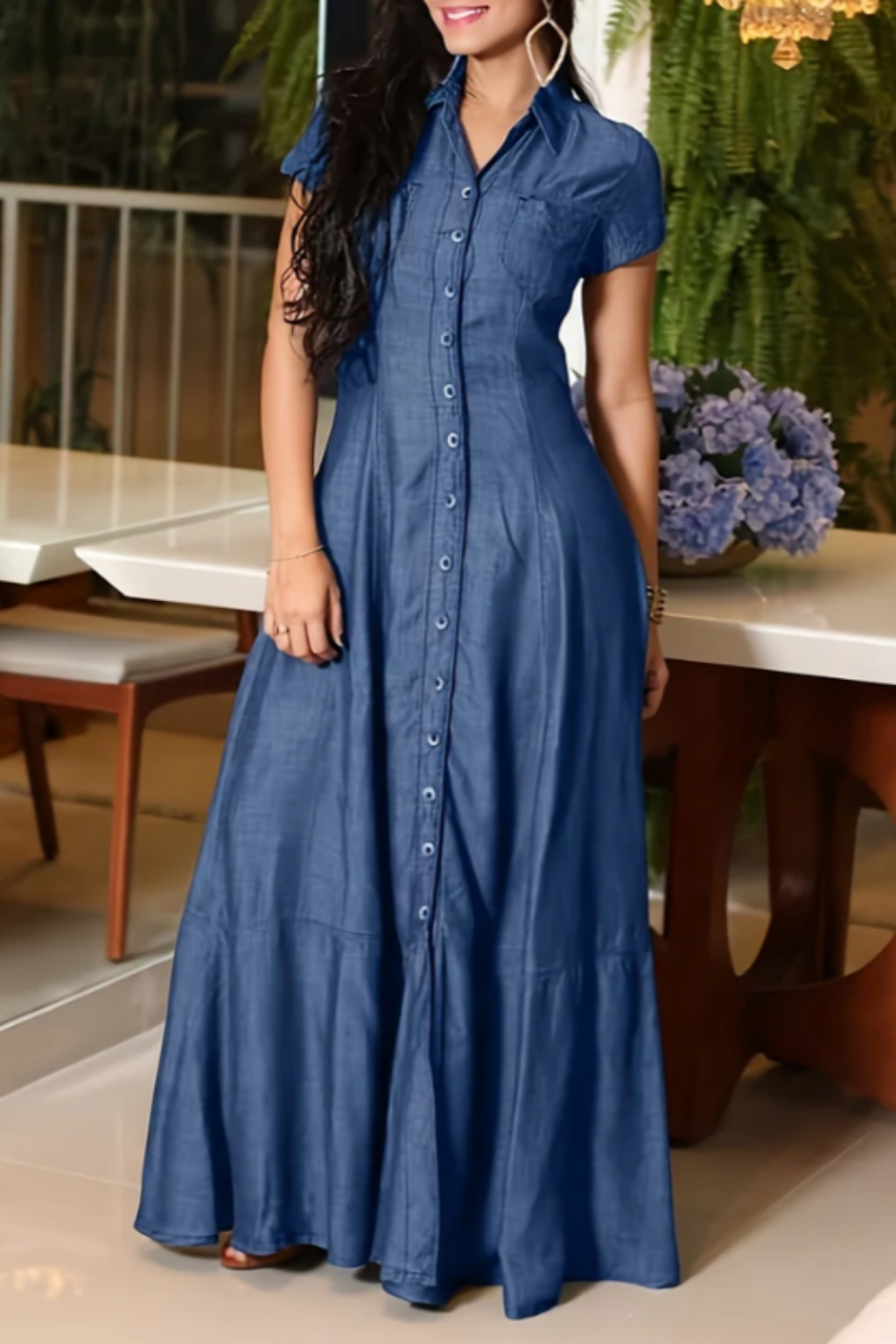 Mandy | Vestito Lungo in Denim