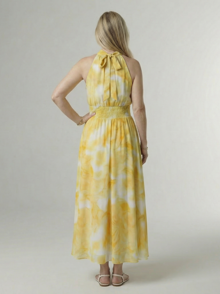 Sylin | Vestito Midi con Spalline Dipinto