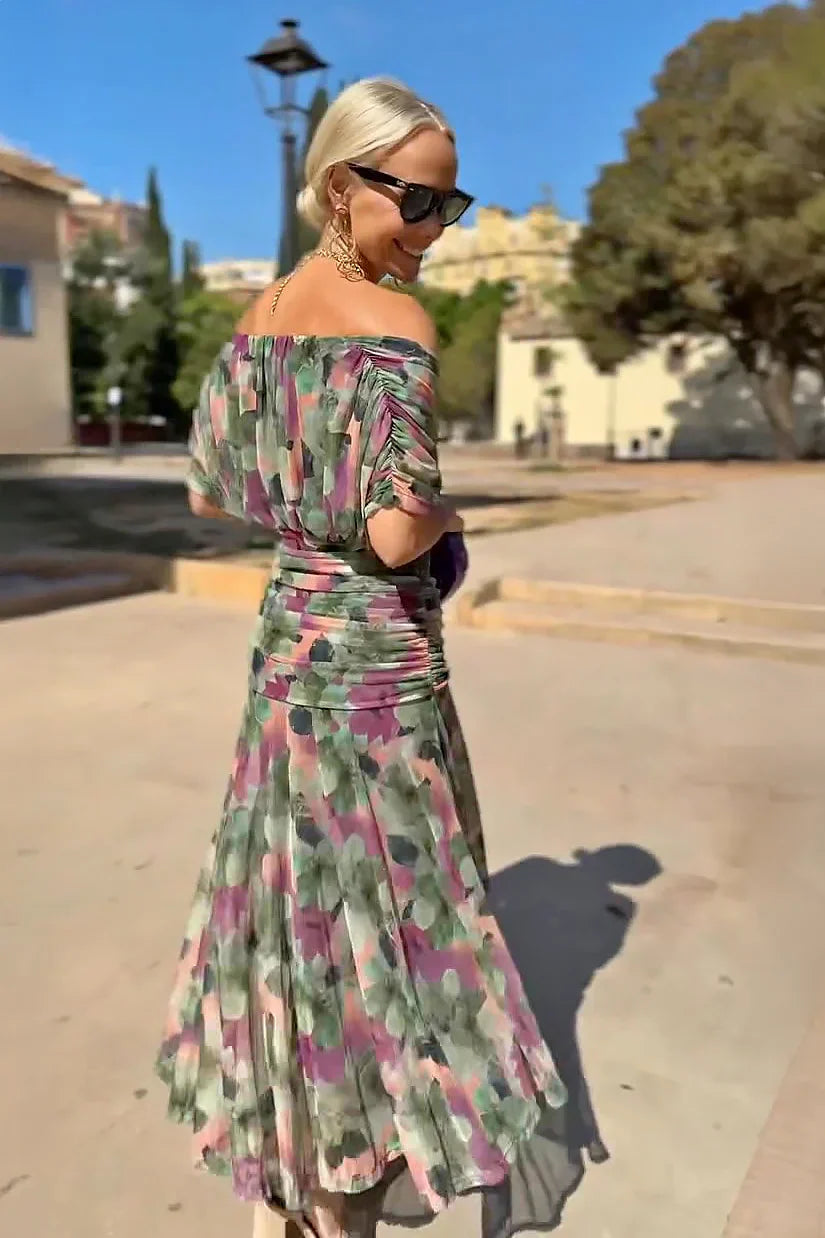 Louise | Vestito Maxi da Festa Elegante con Scollatura a V