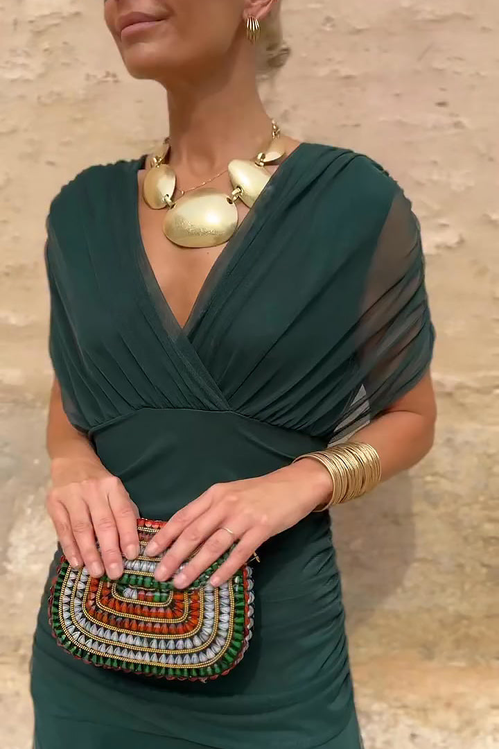 Louise | Abito Maxi da Festa Elegante con Scollatura a V