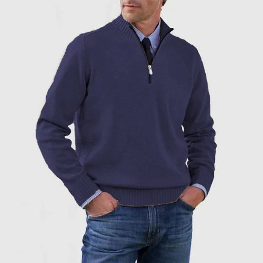 Harold™ | Maglione raffinato con mezza zip