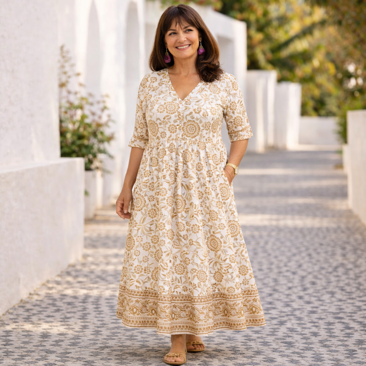 Elia | Vestito floreale elegante e fresco