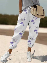 LAVENDORA – PANTALONI FLOREALI RILASSATI
