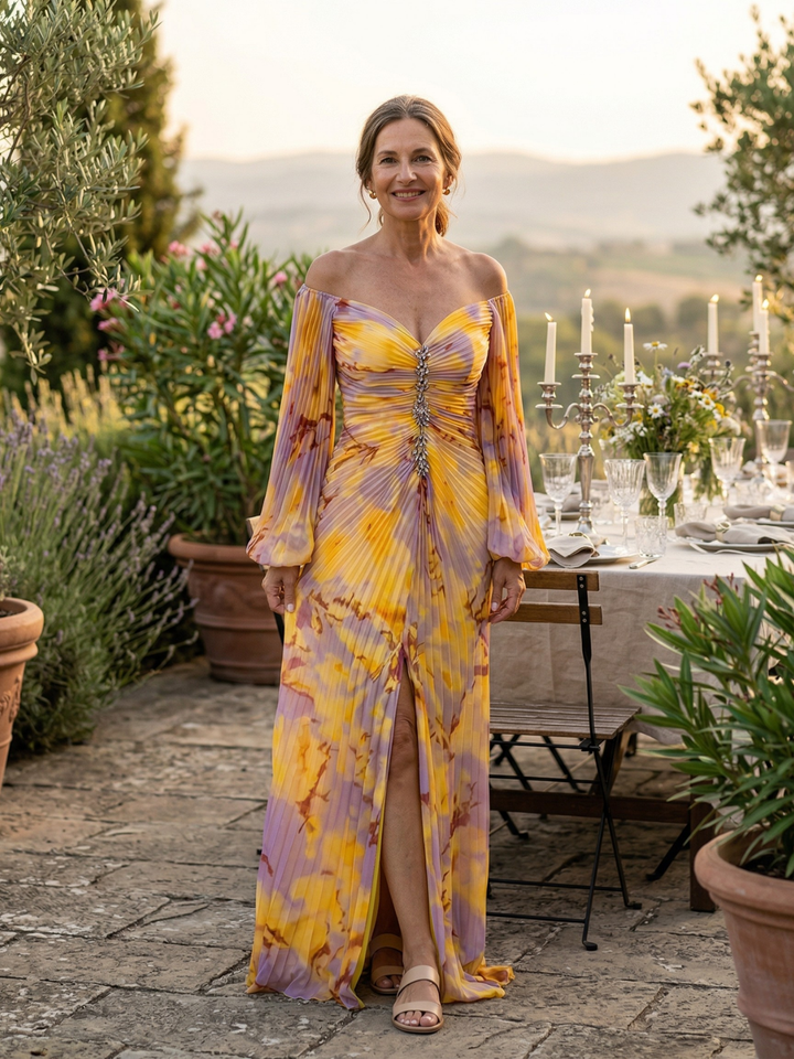 Abito Elegante Liza con Scollatura a V