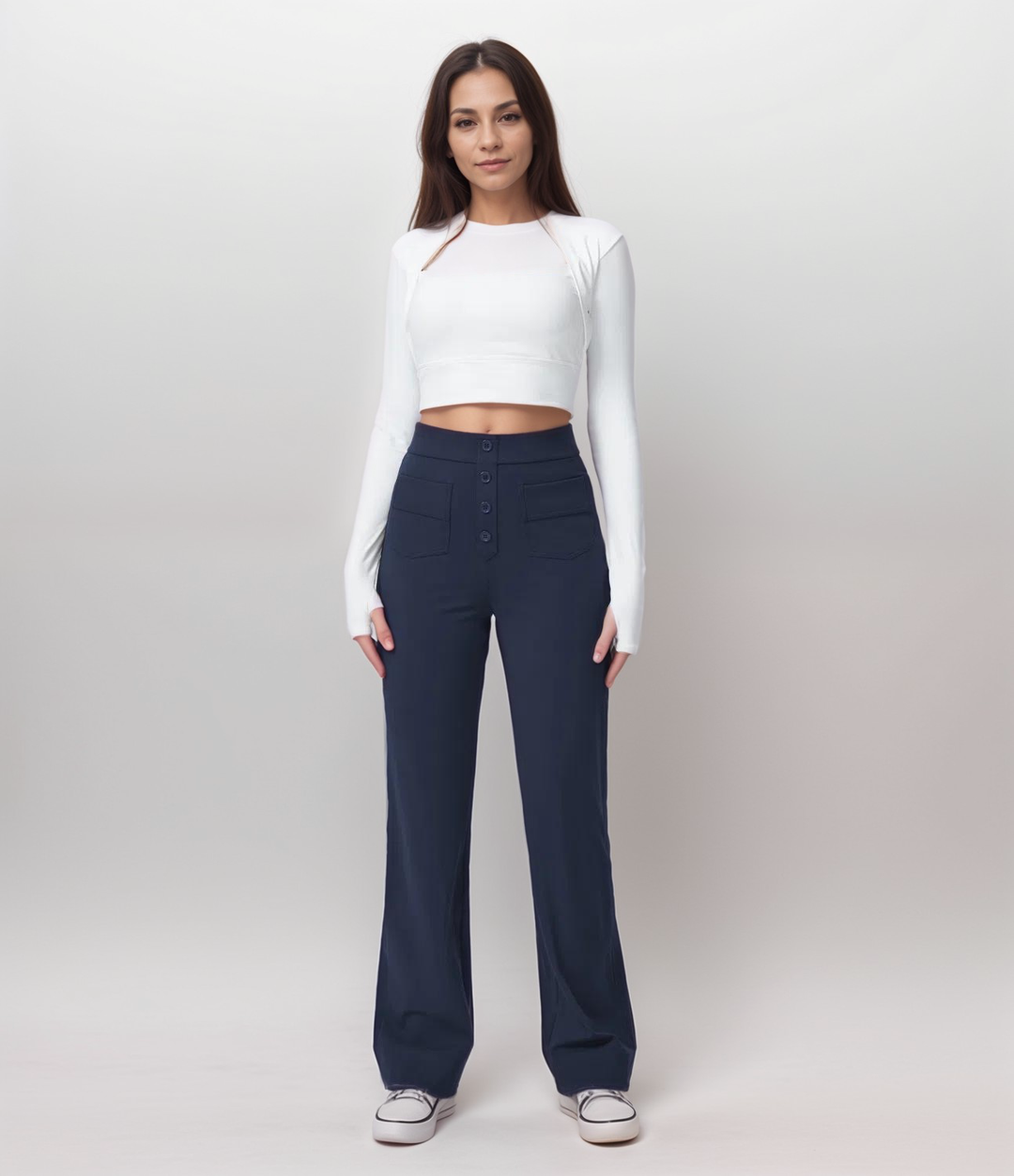 NOMI™ | Pantalone elasticizzato a vita alta | 1+1 GRATIS