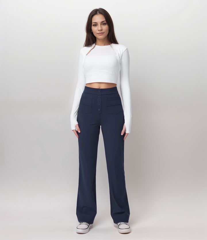 NOMI™ | Pantalone elasticizzato a vita alta | 1+1 GRATIS