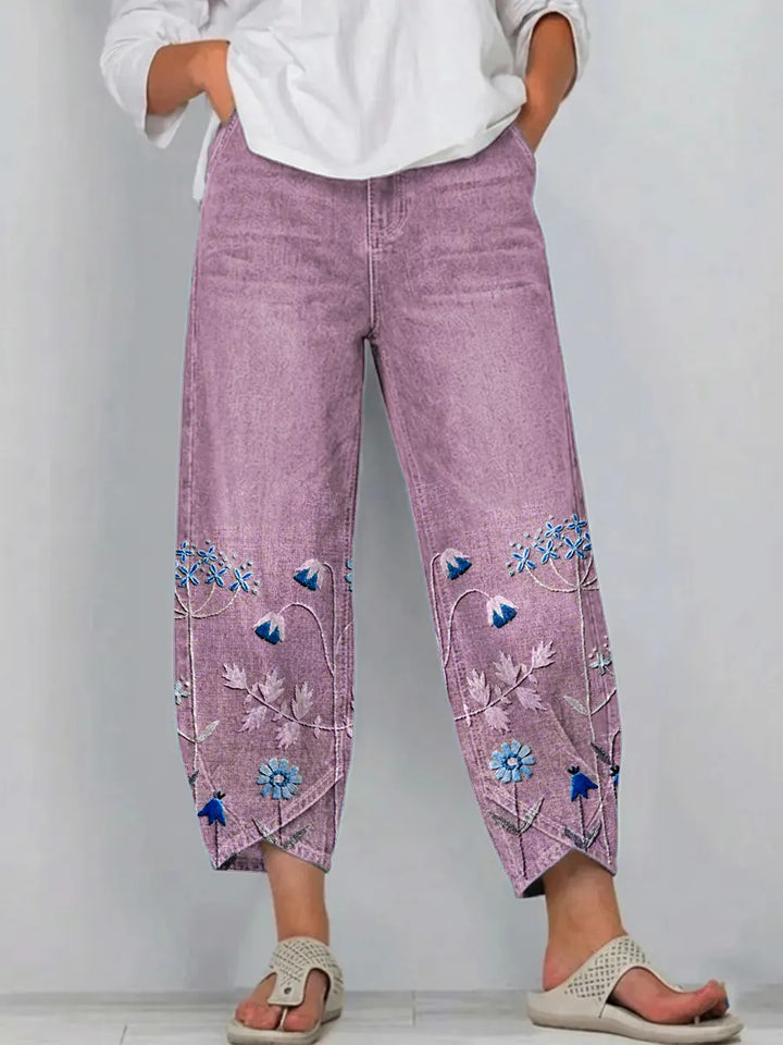 Pantaloni Floreali Boho Lucienne