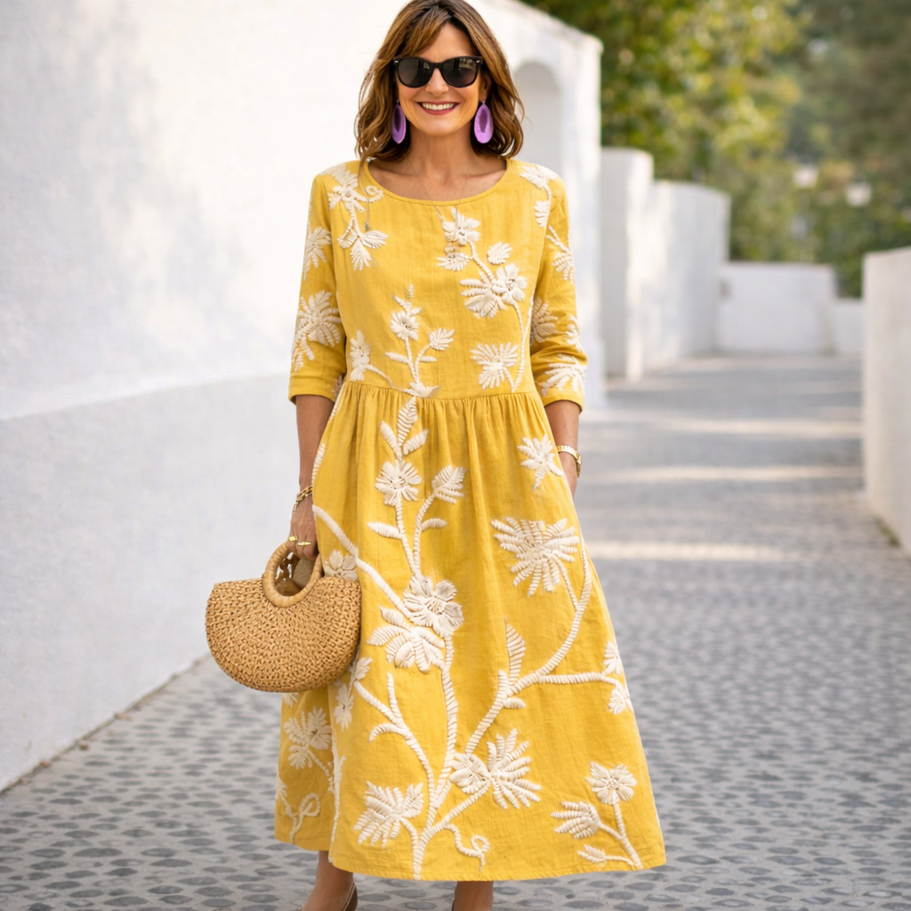 Nelia | Vestito maxi floreale