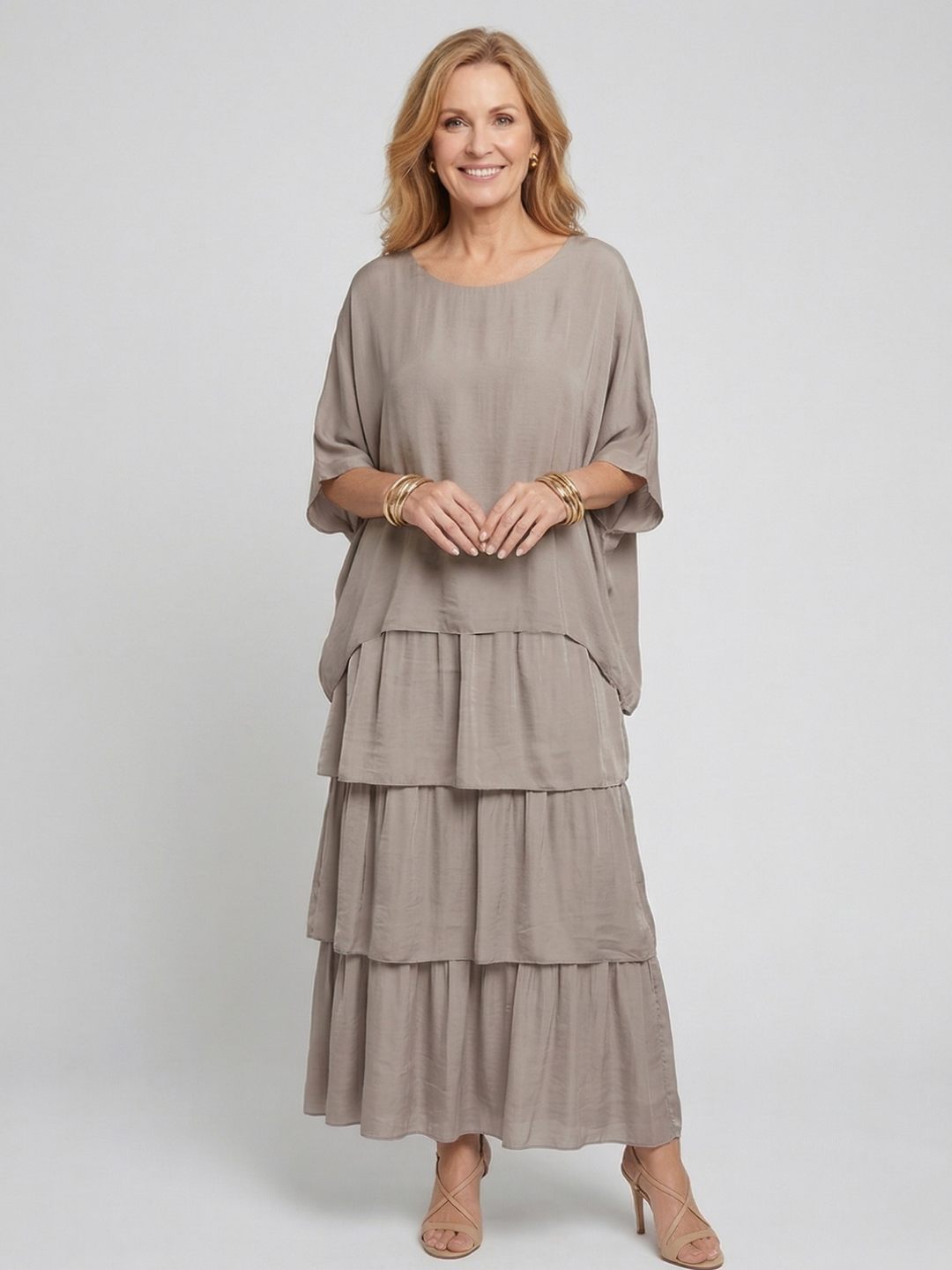 Abito Maxi Fluido Elegante Luna