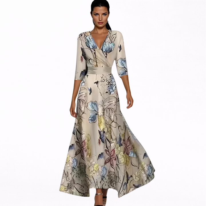 Emilia | Vestito Maxi Floreale Elegante