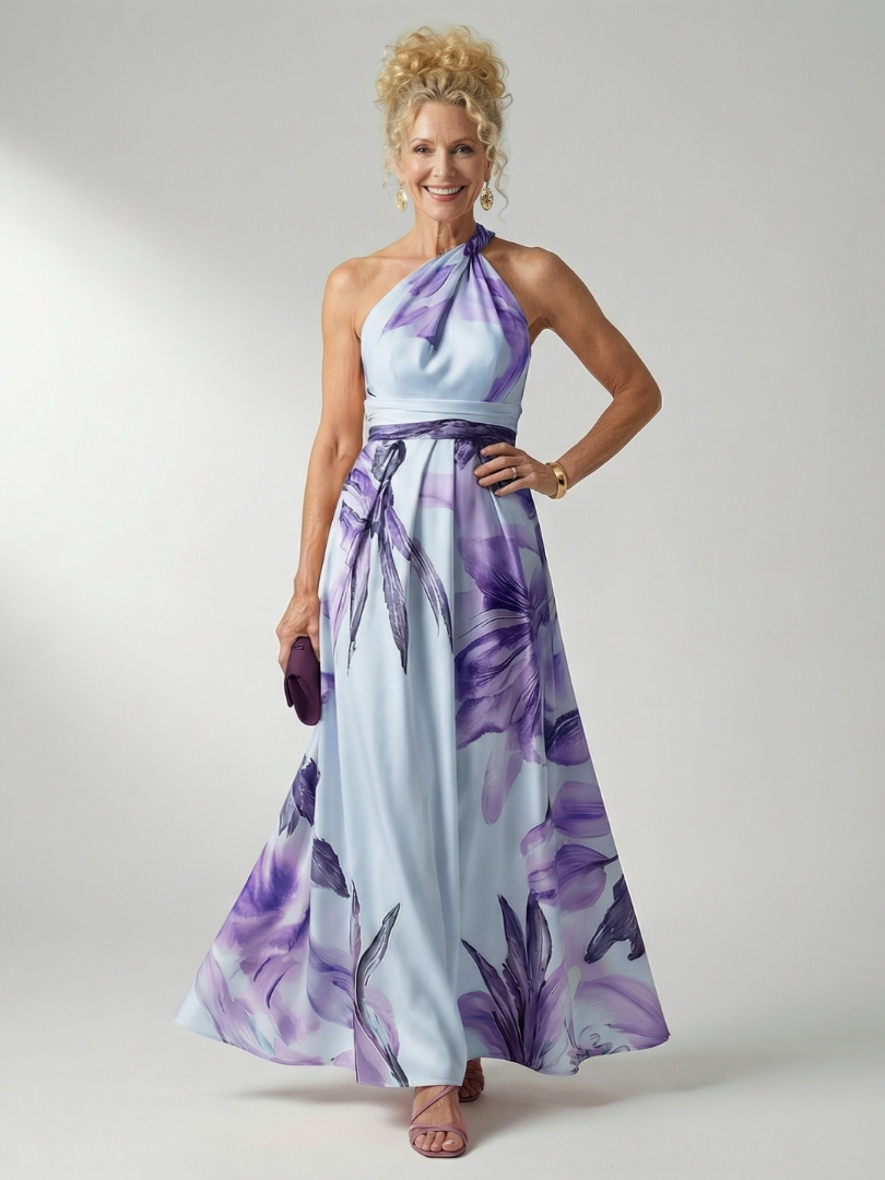 Amiel | Abito Maxi Leggero a Fiori