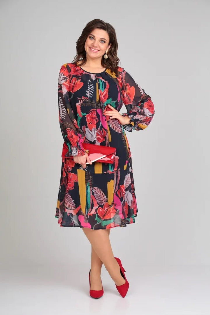 Florine – Vestito floreale elegante