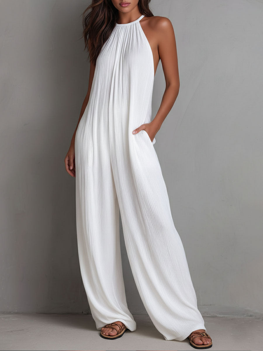 Elena | Tuta con collo halter