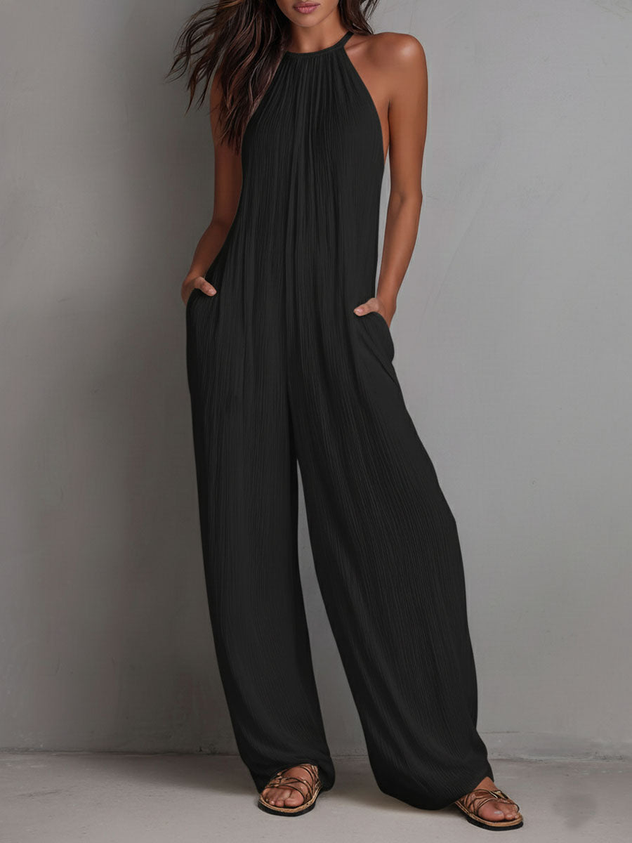 Elena | Tuta con collo halter
