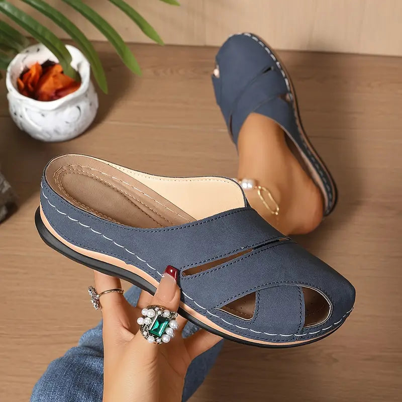 Sandali con zeppa da donna