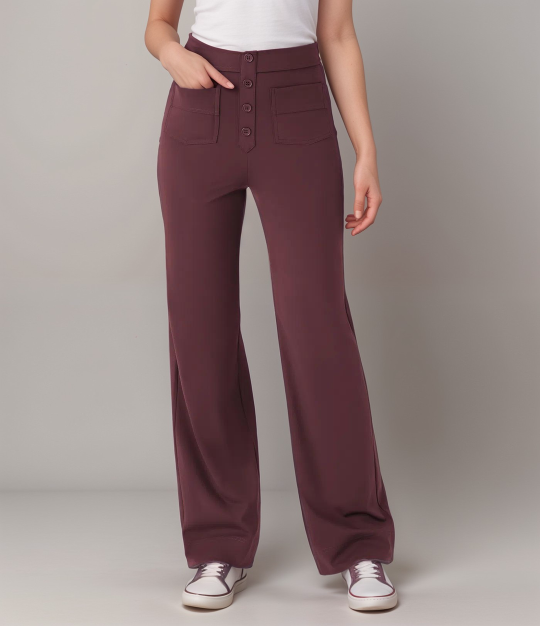 NOMI™ | Pantalone elasticizzato a vita alta | 1+1 GRATIS