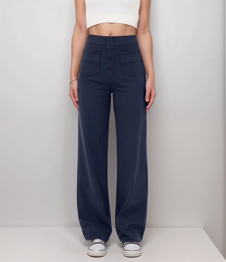 NOMI™ | Pantalone elasticizzato a vita alta | 1+1 GRATIS