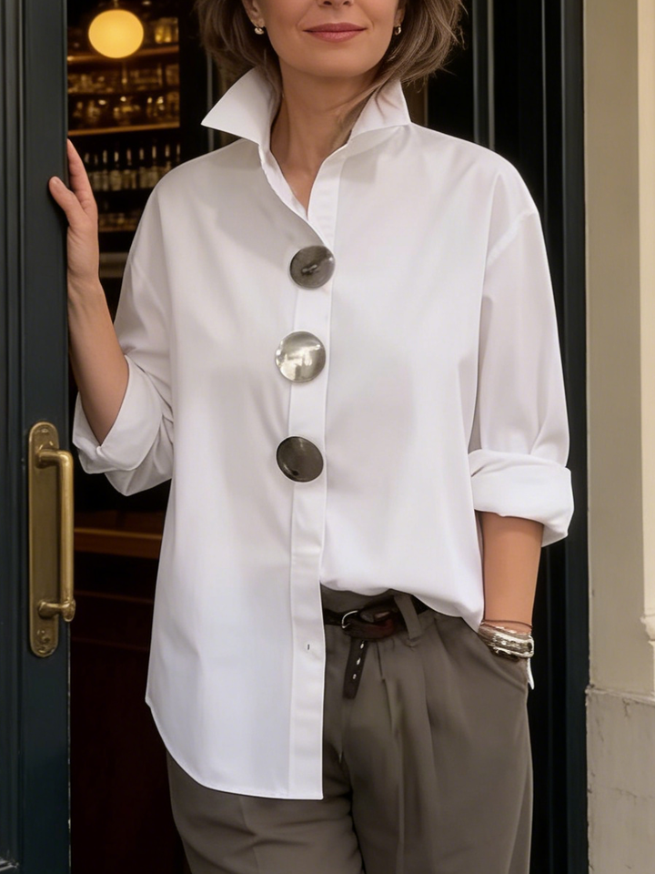 Rosalind | Camicetta con colletto alto e bottoni