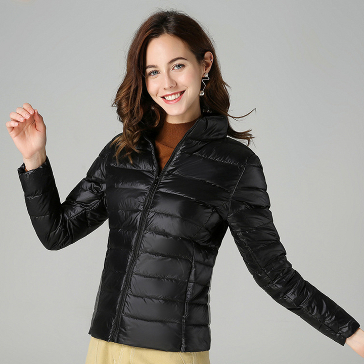 Theresia® | Nuova giacca invernale ultraleggera con piume d'anatra bianche