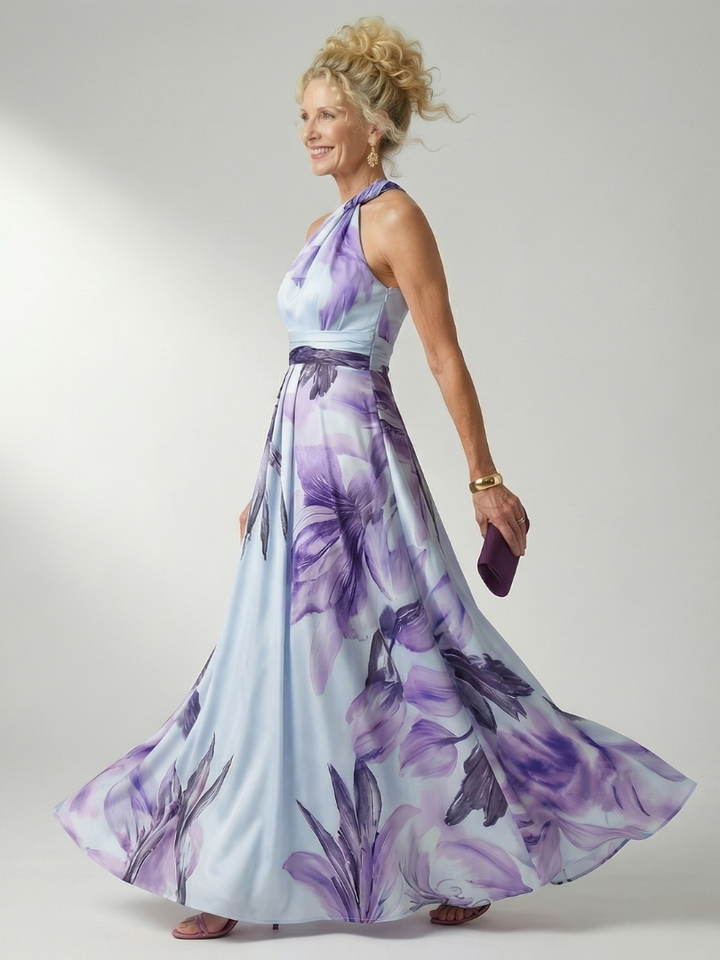 Amiel | Abito Maxi Leggero a Fiori